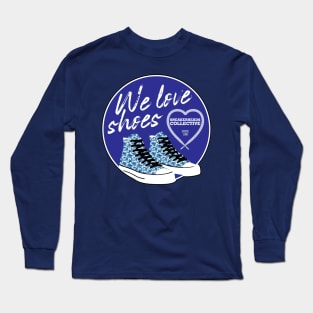 We Love Shoes Blue Long Sleeve T-Shirt